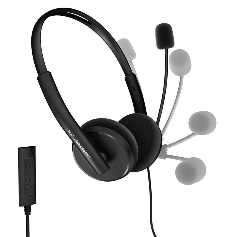 Micro Casque Filaire Energy Sistem Office 2+ - Noir