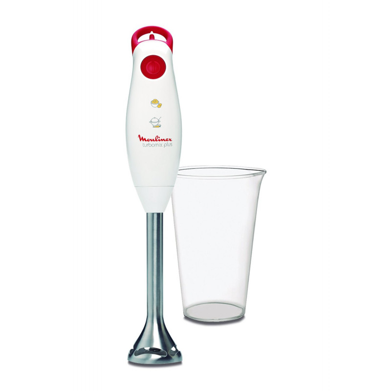 Moulinex DD101141 Mixeur Turbomix Plus Petit Modale Blanc / Rouge