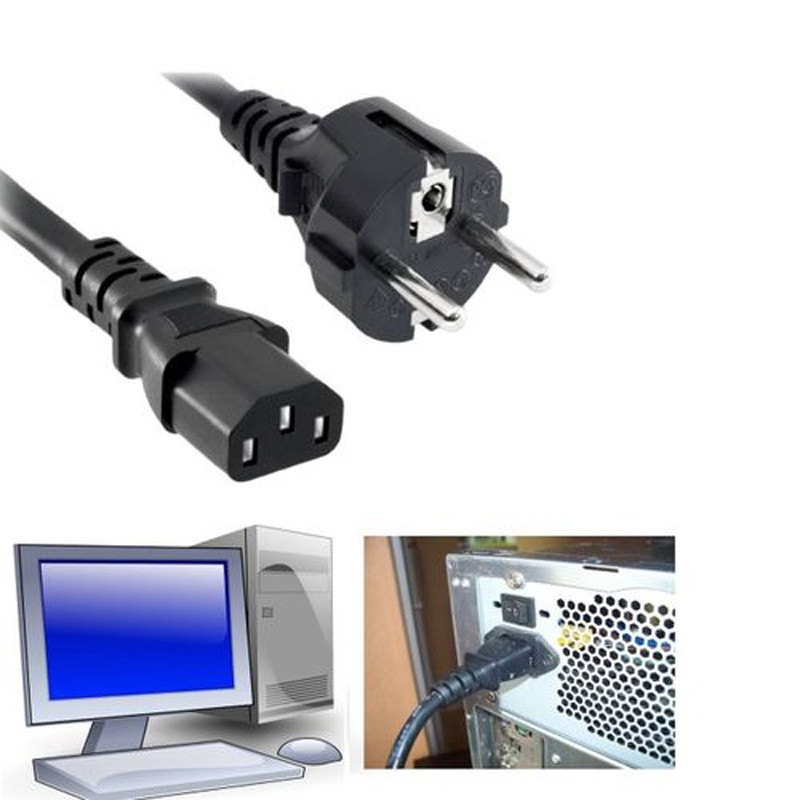 Câble Alimentation Pour Pc De Bureau Grade A - Noir