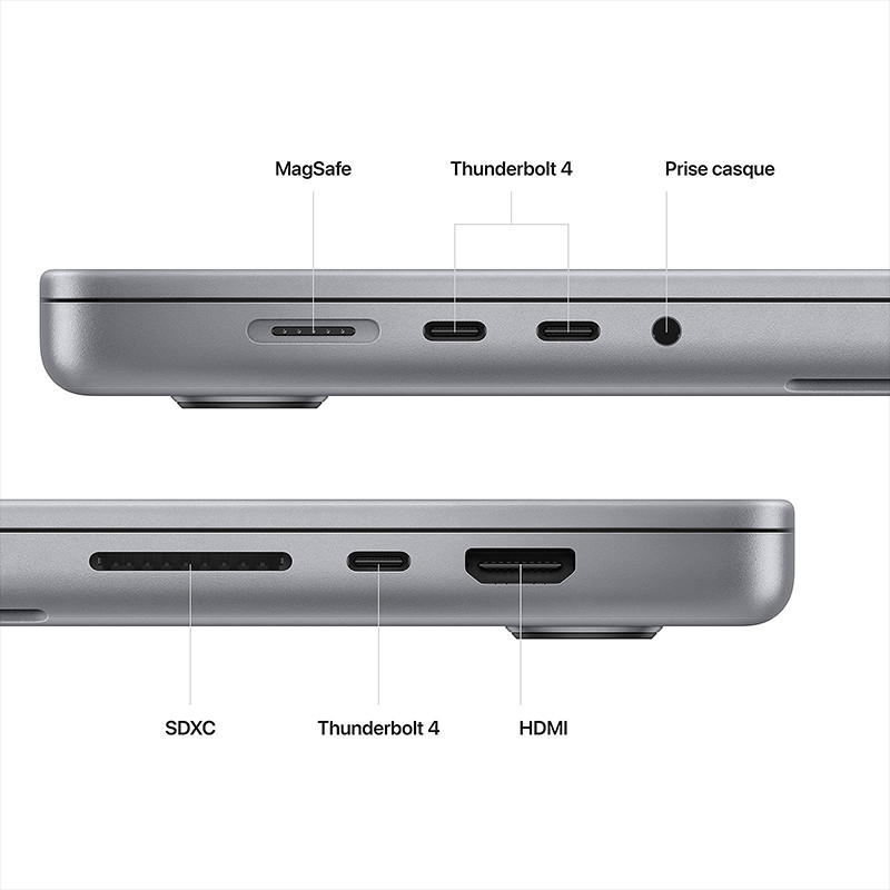 Apple MacBook Pro (2023) 16Go 512Go SSD - Gris