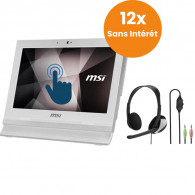 Pc De Bureau Tout-en-un MSI Celeron 5250U 4Go 256 Go SSD (PRO16T10M002XEU-W) Pc De Bureau Tout-en-un MSI Celeron 5250U 4Go 256 Go SSD (PRO16T10M002XEU-W)