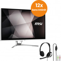 Pc De Bureau Tout-En-Un MSI Pro Touch Pentium Gold 4 Go 256 Go SSD Blanc (PRO22XT10M231EU-W)
