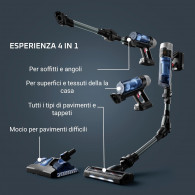 Aspirateur Balai Rowenta X-Force Flex 320W + Défroisseur Vapeur - Bleu Aspirateur Balai Rowenta X-Force Flex 320W + Défroisseur Vapeur - Bleu