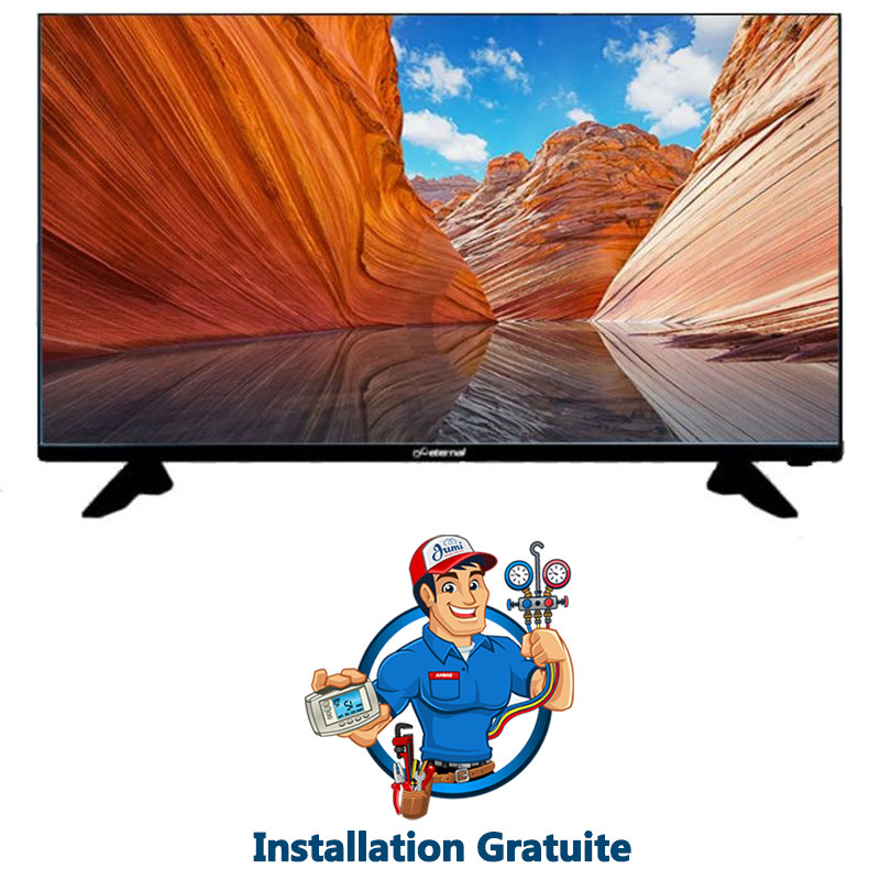 Tv LED Eternal 32'' N18 HD + Récepteur Intégré - Noir