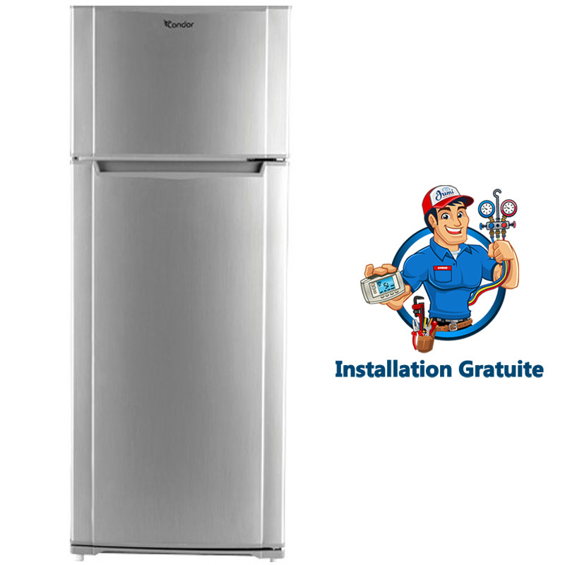 Réfrigérateur Condor double porte Defrost 420L Gris CRF-T42GF20G