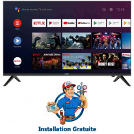 Tv Led Saba 55" 4K Smart Avec Récepteur Intégré Noir Tv Led Saba 55" 4K Smart Avec Récepteur Intégré Noir
