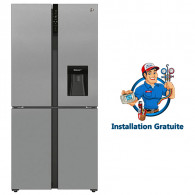 Réfrigérateur Hoover Nofrost 432 L Silver (HSC818EXWD) Réfrigérateur Hoover Nofrost 432 L Silver (HSC818EXWD)