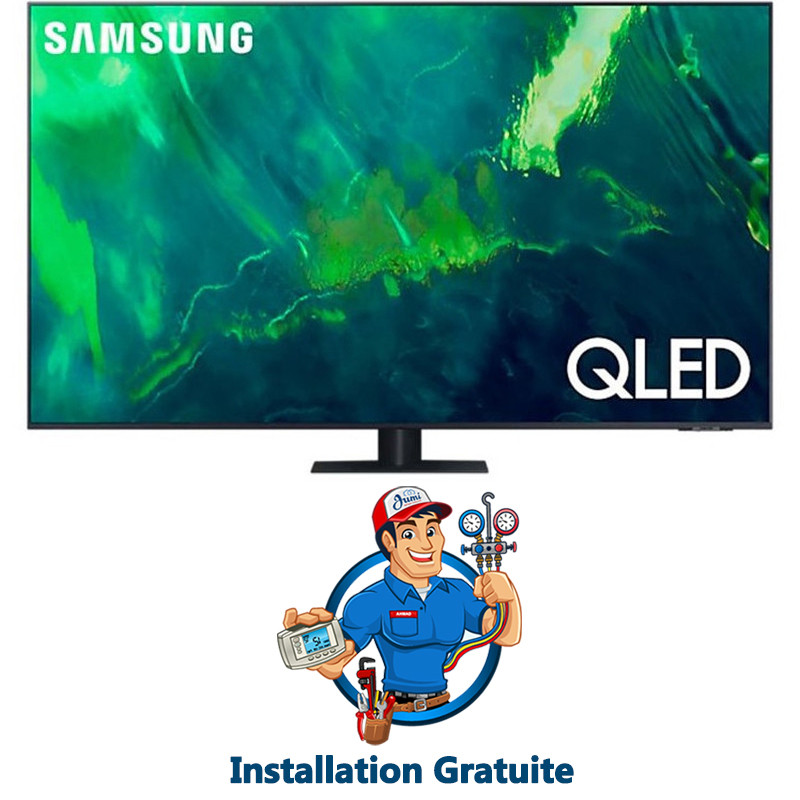Téléviseur Samsung 75" QLED Plat 4K UHD Smart Noir (QA75Q70AAU)