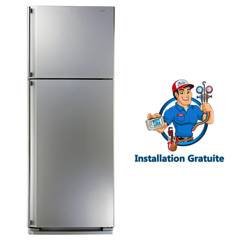 Réfrigérateur 2 Portes Sharp 525 Litres NoFrost Silver (SJ-58C-SL 525L)