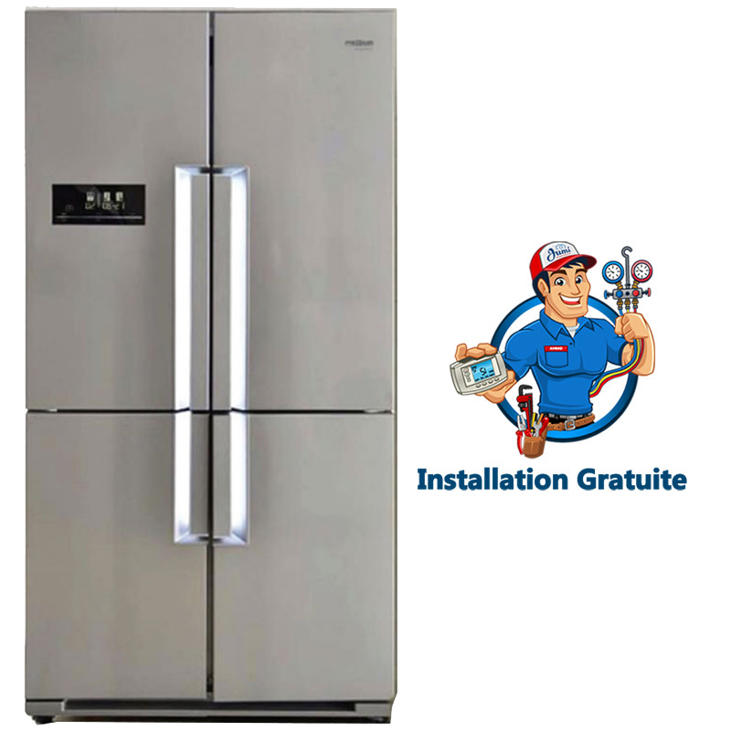 Réfrigérateur Premium Side By Side No Frost 560L Inox Réfrigérateur Premium Side By Side No Frost 560L Inox