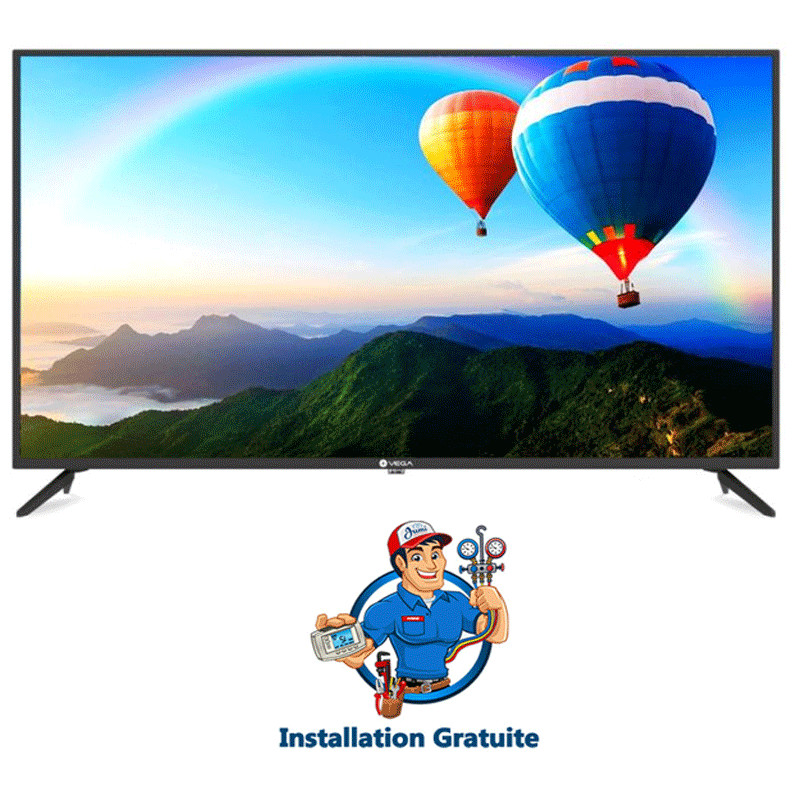 TV Vega L50F1FB2 50" Led FHD Avec Récepteur Intégré Noir