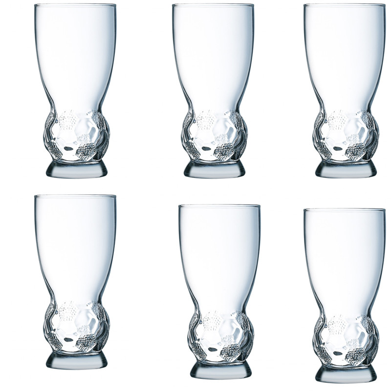 Coffret De 6 Verre Luminarc FooT Party 41CL Coffret De 6 Verre Luminarc FooT Party 41CL