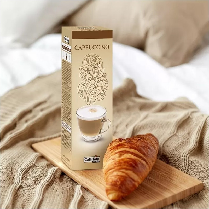 Paquet De 10 Capsules Capuccino Compatible Caffitaly+ 2 Filtres
