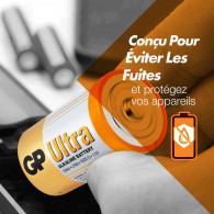 2 x Pile GP Ultra Alcaline LR20 2 x Pile GP Ultra Alcaline LR20
