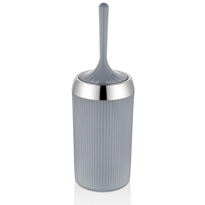Brosse de Toilette Avec Support Çelik Ayna Acero Gris