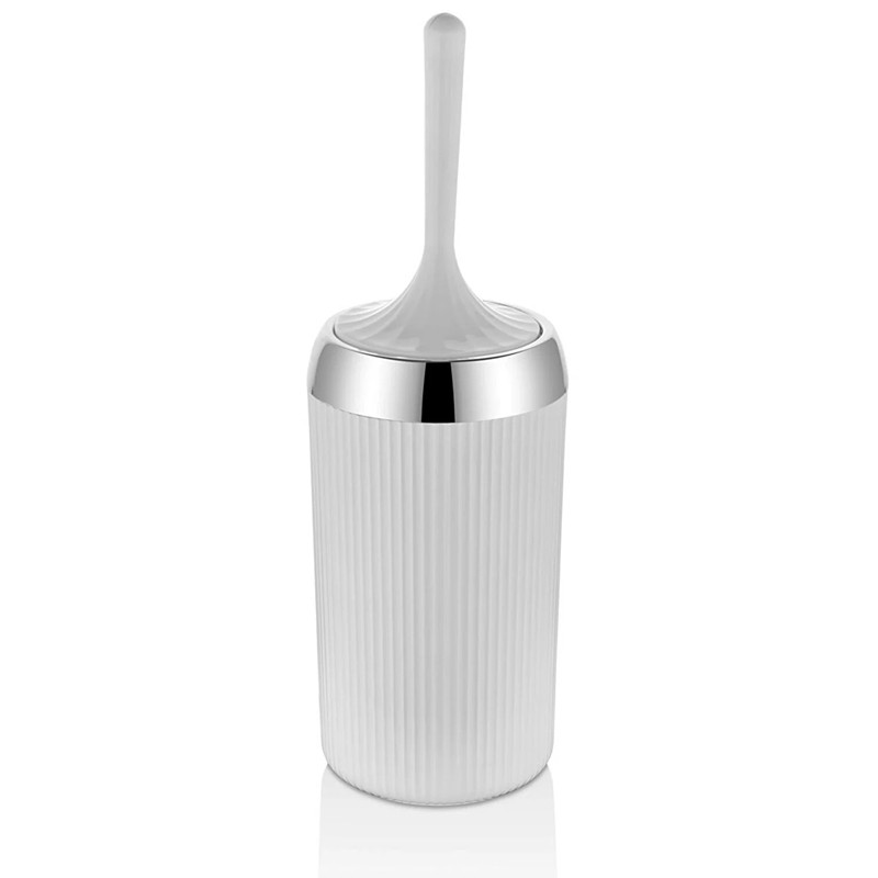 Brosse de Toilette Avec Support Çelik Ayna Acero Blanc