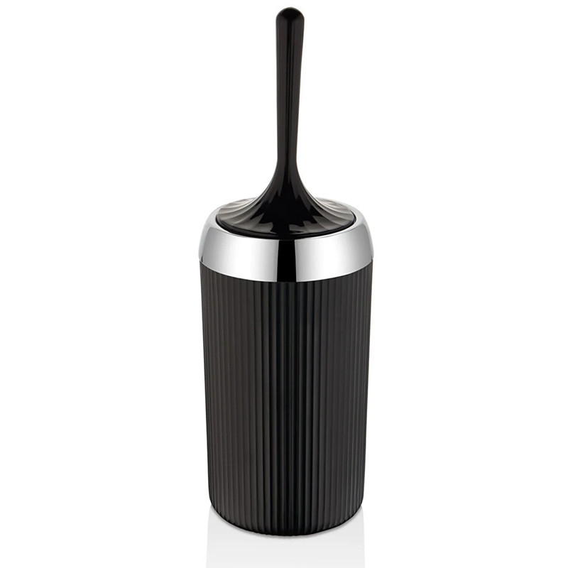 Brosse de Toilette Avec Support Çelik Ayna Acero Noir