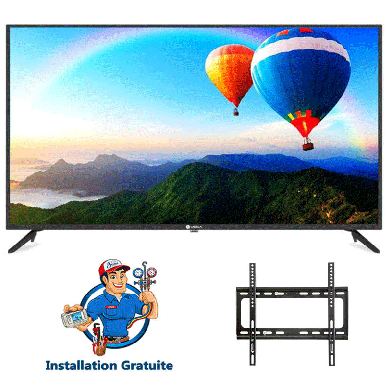 TV Vega L50F1FB2 50" Led FHD Avec Récepteur Intégré Noir TV Vega L50F1FB2 50" Led FHD Avec Récepteur Intégré Noir