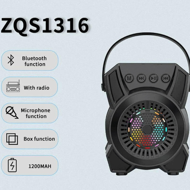 Haut Parleur Bluetooth ZQS 1316 Noir