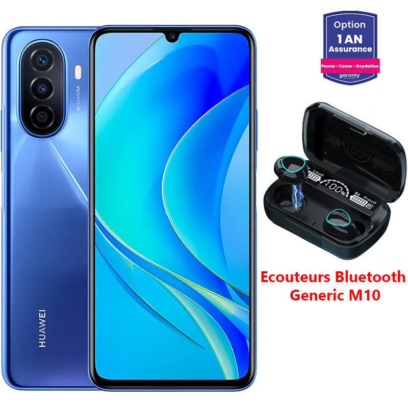 Smartphone Huawei Nova Y70 4Go 128Go Bleu