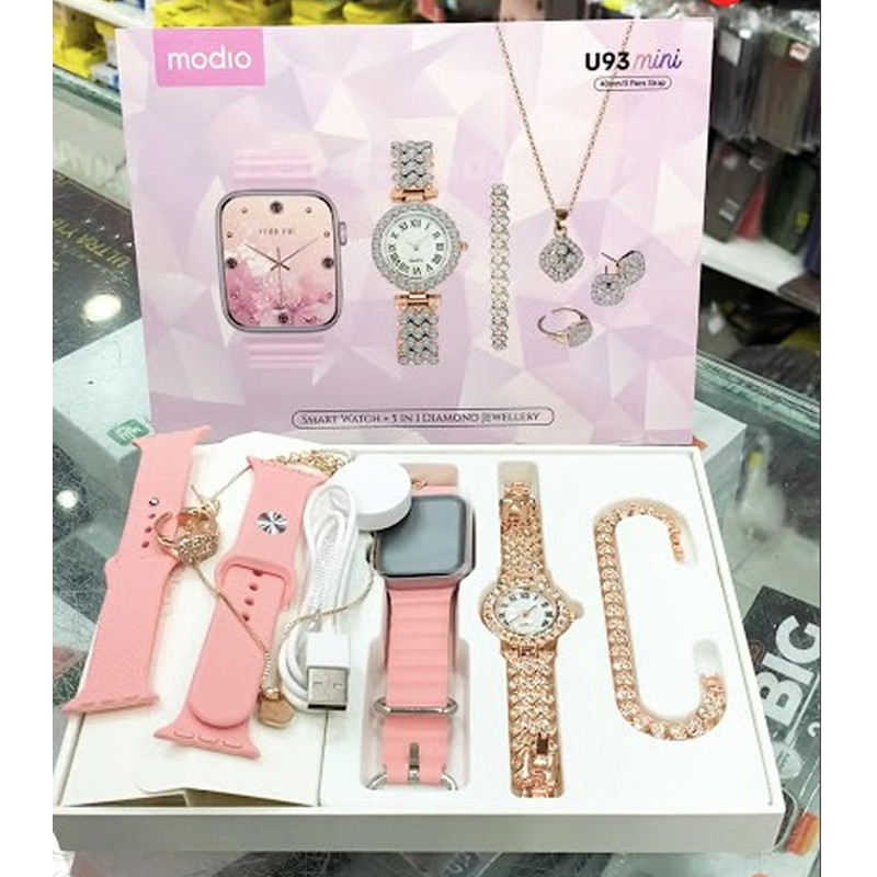 Coffret Smart Watch U93 Mini Rose
