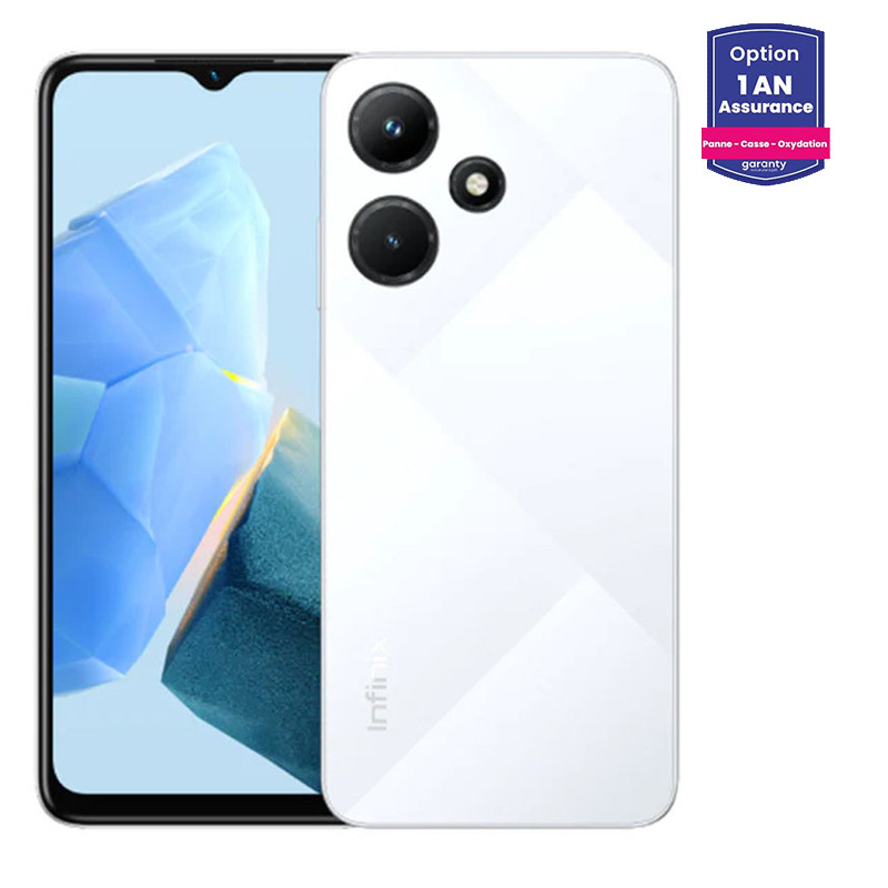 Smartphone Infinix Hot 30i 4Go 128Go Blanc