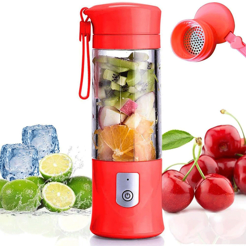 Blender Portable Rechargeable 380 ml Rouge