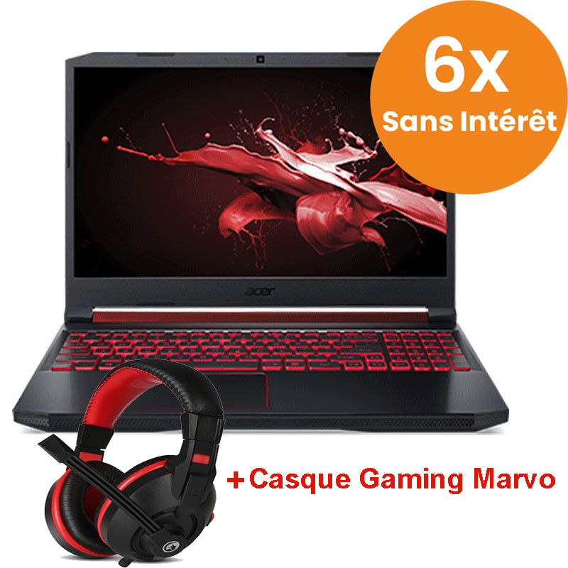 Pc Portable ACER NITRO i5 9Gén 8Go 1To+512Go SSD Noir Pc Portable ACER NITRO i5 9Gén 8Go 1To+512Go SSD Noir