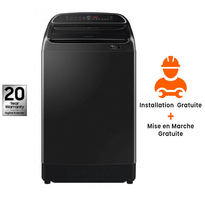 Lave Linge Top Samsung 14 Kg Digital Inverter Technologie - Noir (WA14T5260BV) Lave Linge Top Samsung 14 Kg Digital Inverter Technologie - Noir (WA14T5260BV)
