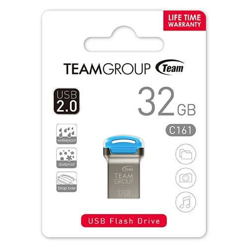 Clé USB Team Group C161 32 Go Silver & Bleu