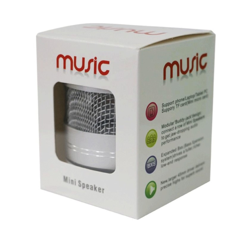 Haut Parleur Bluetooth Music LED FM Gris