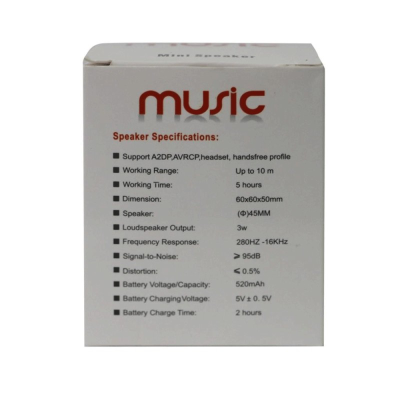 Haut Parleur Bluetooth Music LED FM Gris