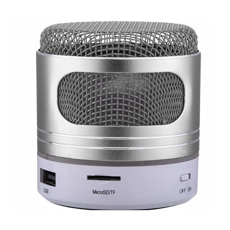 Haut Parleur Bluetooth Music LED FM Gris