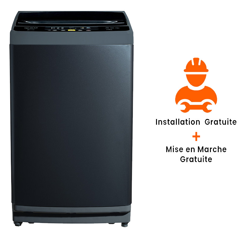 Machine à Laver Top Biolux 9 kg - Acier Noir Machine à Laver Top Biolux 9 kg - Acier Noir