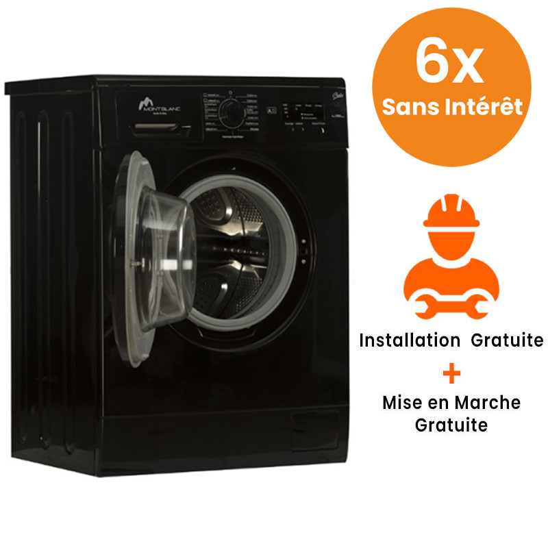 Machine à Laver Frontale Montblanc WM610B 6 KG - Noir