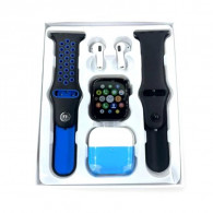 Montre Connectée W26 PRO MAX + 2 Bracelets + Airbods - Bleu Montre Connectée W26 PRO MAX + 2 Bracelets + Airbods - Bleu