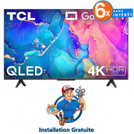 TV QLED TCL 65C635 65" UHD 4K Google TV - Noir