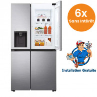 Réfrigérateur LG Side By Side 617 Litres Nofrost Inox (GC-J257SL2S) Réfrigérateur LG Side By Side 617 Litres Nofrost Inox (GC-J257SL2S)