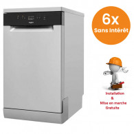 Lave vaisselle WHIRLPOOL 10 Couverts Inox (WSFE2B19X)