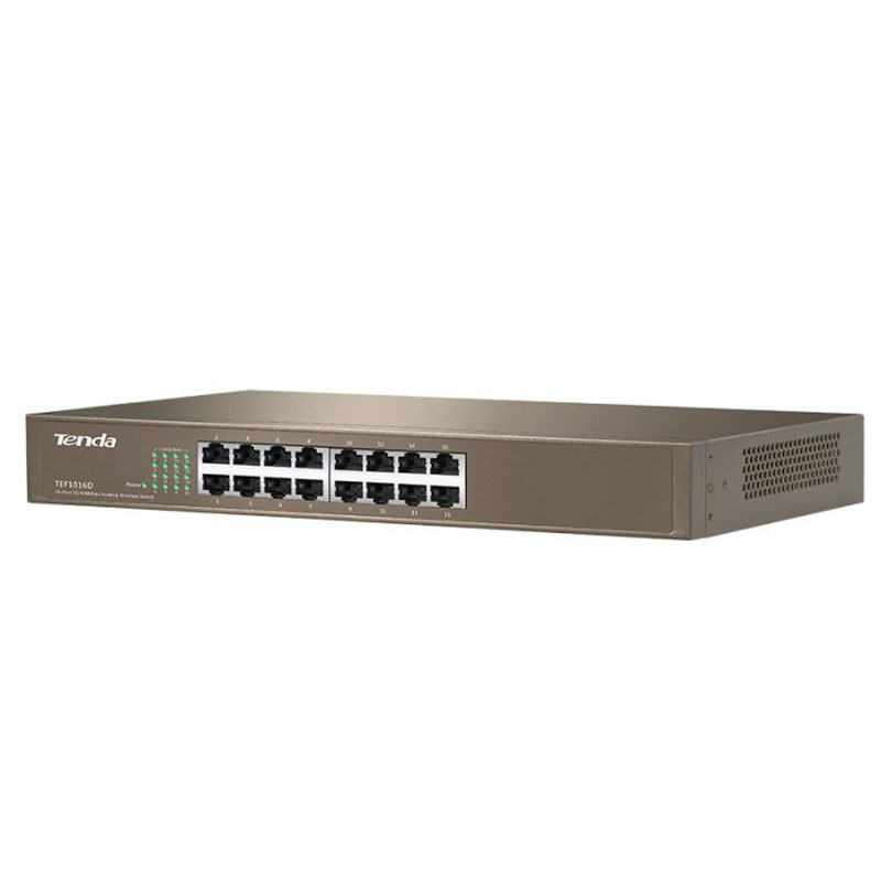 Switch de Bureau Tenda TEF1016D 16 Ports Fast Ethernet 10/100 MBPS Prix Tunise