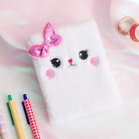 Bloc Notes En Peluche Kitty Blanc