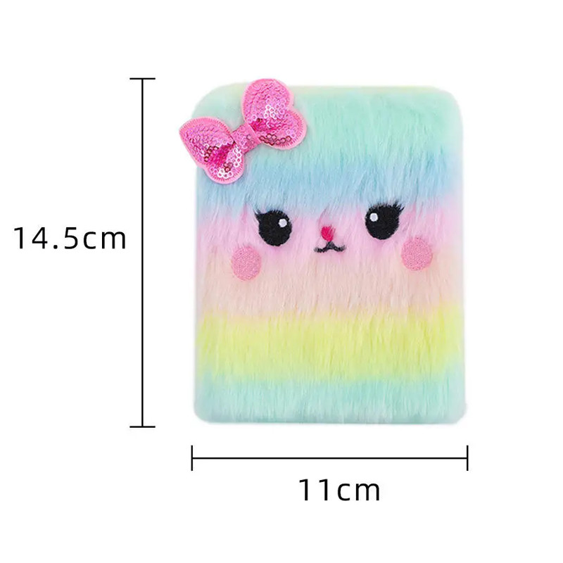 Bloc Notes En Peluche Kitty Papillon Couleur