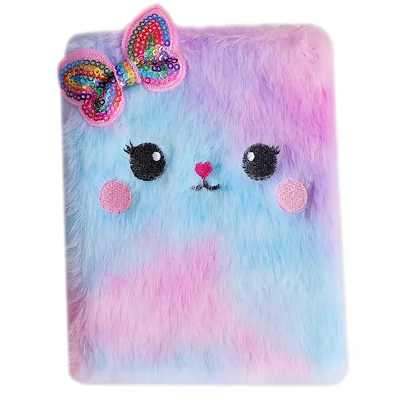 Bloc Notes En Peluche Kitty Papillon Couleur