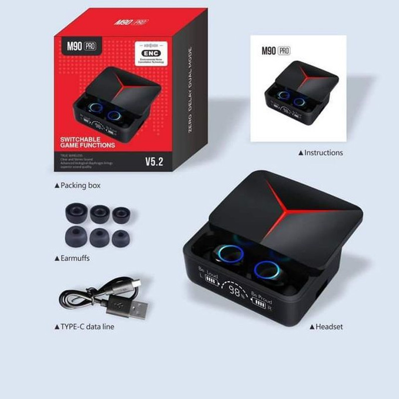 Écouteur Bluetooth M90 Pro Noir
