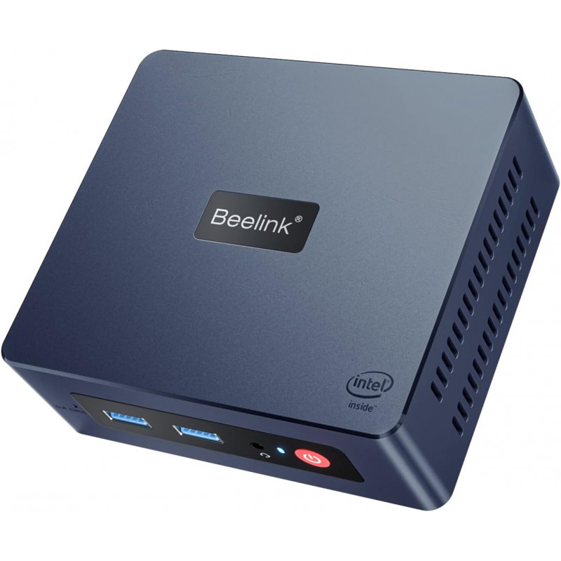 Mini Pc Beelink Business Intel Celeron N5095 8Go 256Go Bleu