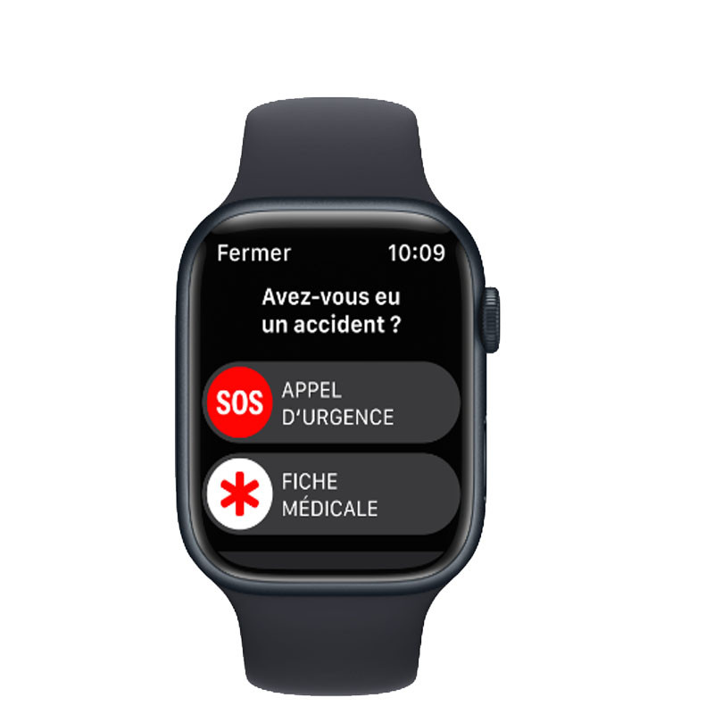 Smart Watch Apple Serie 8 GPS 45mm Midnight Prix Tunisie