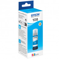 Bouteille D'encre Original Epson Ecotank 108 Cyan