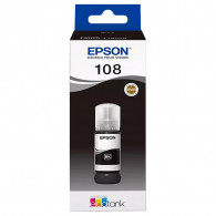 Bouteille D'encre Original Epson Ecotank 108 Noir
