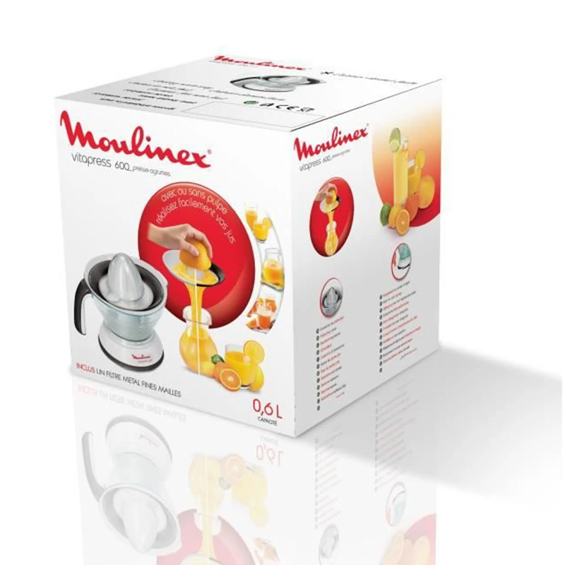 PRESSE AGRUME MOULINEX 25W 0.6L NOIRE/BLANCHE
