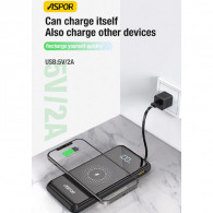 Power Bank Aspor A305 10 000 mAh Noir en Tunisie